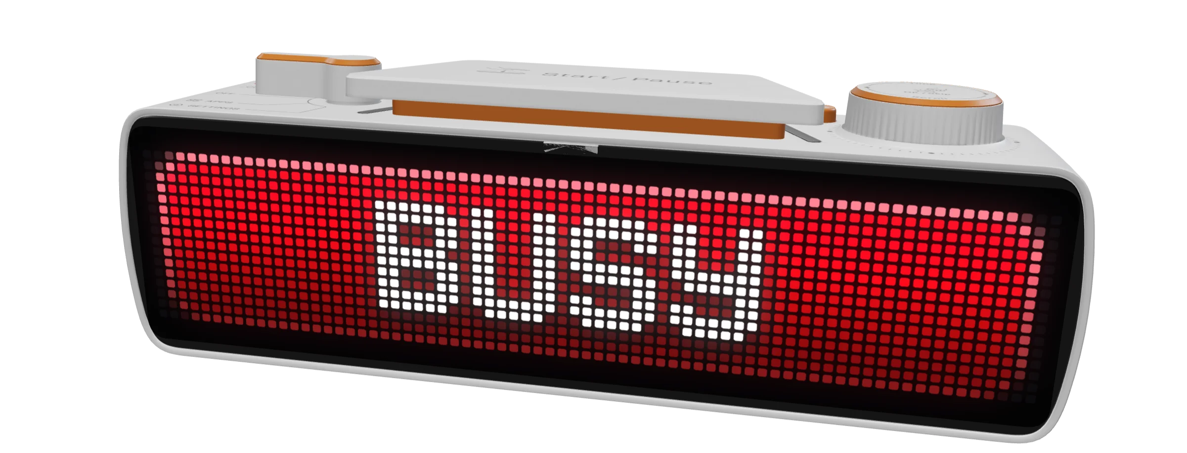 BUSY Bar with its LED display lit